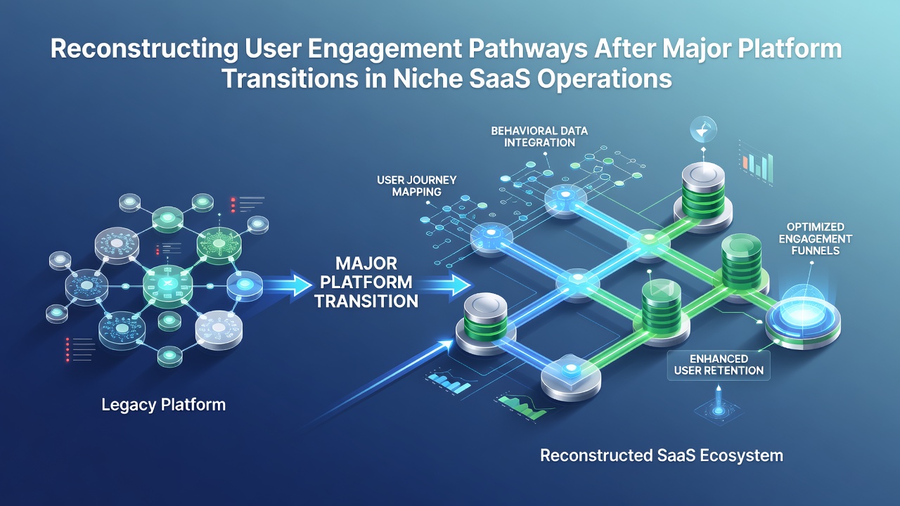 Reconstructing User Engagement Pathways After Major Platform Transitions in Niche SaaS Operations